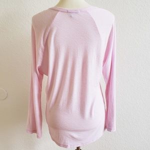 James Perse Tops - James Perse Pink Split Neck Long Sleeved Top 4 James Perse Tops - James Perse Pink Split Neck Long Sleeved Top 4